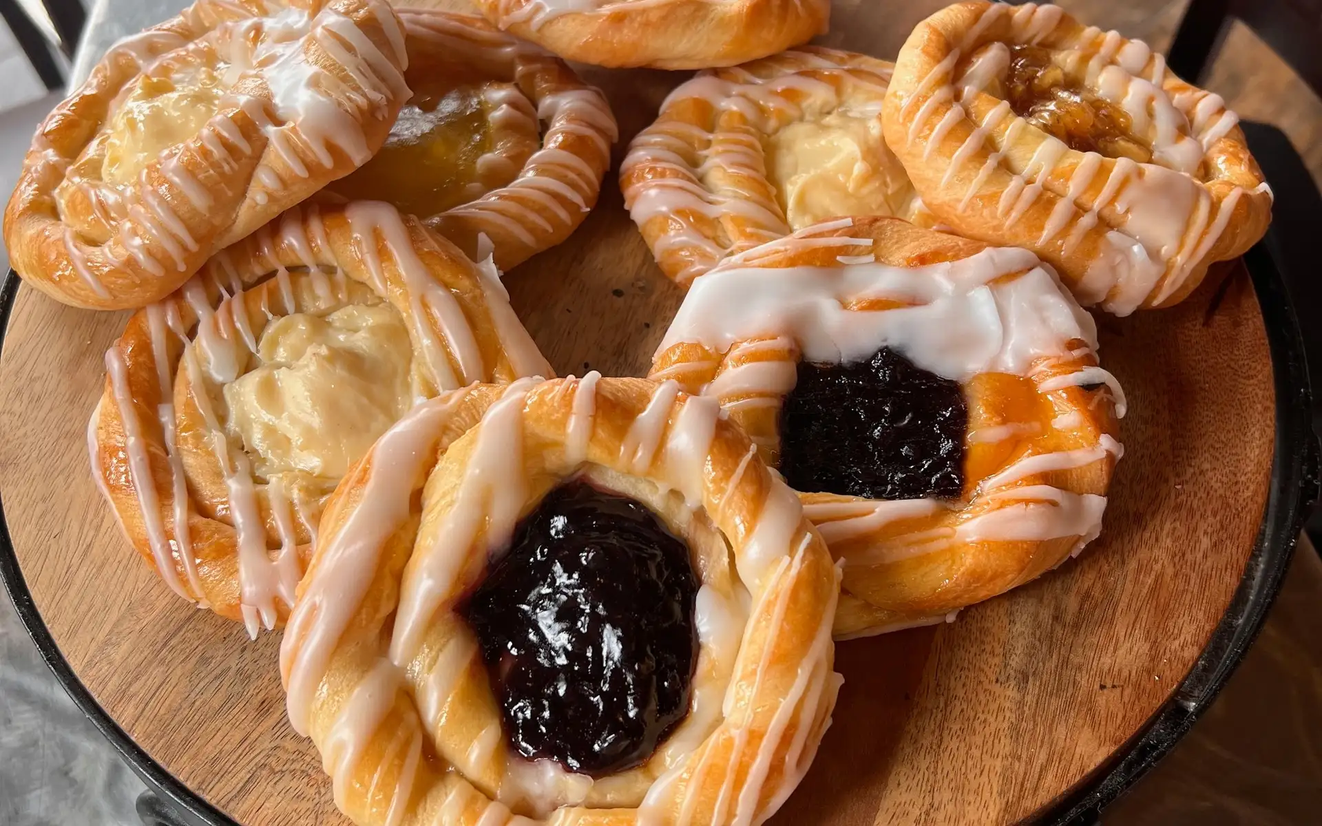 Coffee and pastry at Morningsong Bakery